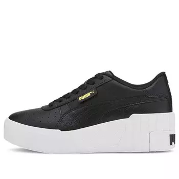 Кроссовки cali wedge 'black white' Puma, черный