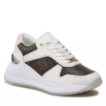 Кроссовки Calvin Klein ChunkyIntern Wedge, коричневый белый