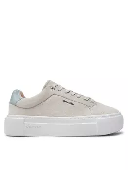 Кроссовки Calvin Klein Flatform Cup Lace Up W/Ml HW0HW02282, бежевый
