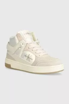 Кроссовки Calvin Klein Jeans BASKET CUPSOLE HIGH MIX ML MTR, бежевый