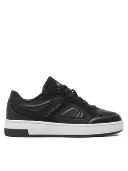 Кроссовки Calvin Klein Jeans Basket Cupsole Low Mix In Mtl YW0YW01462, черный