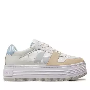 Кроссовки Calvin Klein Jeans Bold Platf Low Lace Mix Nbs Dc YW0YW01432 Bright White/Creamy White/Baby Blue 0LB, белый