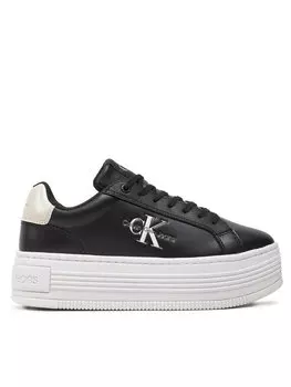 Кроссовки Calvin Klein Jeans Bold Platf Low Lace Lth Ml Mtl, черный