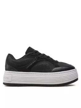 Кроссовки Calvin Klein Jeans Bold Platf Low Lace Mix In Mtl, черный