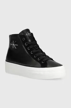 Кроссовки Calvin Klein Jeans BOLD VULC FLATF MID MIX ML MTR, черный