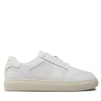 Кроссовки Calvin Klein Jeans Casual Cupsole Lth-Pu Mono YM0YM00573 White/Ivory 0K7, белый