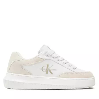 Кроссовки Calvin Klein Jeans Chunky Cupsole Lace Skater Btw YW0YW01452 Bright White/Creamy White 0K8, белый