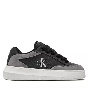 Кроссовки Calvin Klein Jeans Chunky Cupsole Lace Skater Btw YW0YW01452 Black/Stormfront 0GO, черный