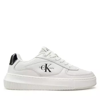Кроссовки Calvin Klein Jeans Chunky Cupsole Low Lth Ml Meta YW0YW01410 Bright White/Black 01W, белый