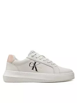 Кроссовки Calvin Klein Jeans Chunky Cupsole Mono Lth Wn, белый