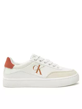 Кроссовки Calvin Klein Jeans Classic Cupsole Laceup Low Lth YW0YW01668, белый