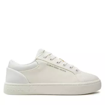 Кроссовки Calvin Klein Jeans Classic Cupsole Low Lth In Dc YM0YM00976 Triple White 0K4, белый