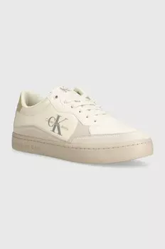 Кроссовки Calvin Klein Jeans CLASSIC CUPSOLE LOW MIX MTL, бежевый