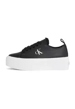 Кроссовки Calvin Klein Jeans CUPSOLE FLATFORM WL LTH WN, цвет black bright white