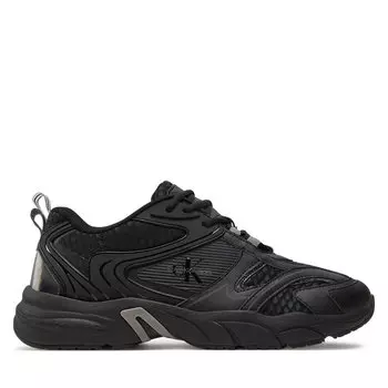 Кроссовки Calvin Klein Jeans Retro Tennis Low Mix Ml Met YM0YM00931 Triple Black 0GT, черный
