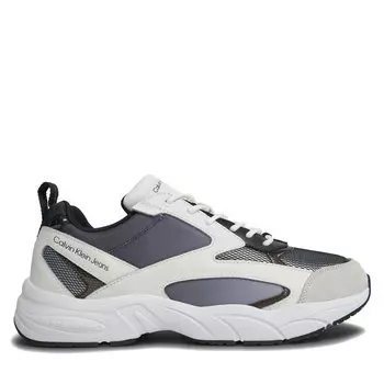 Кроссовки Calvin Klein Jeans Retro Tennis Low Mix In Sat YM0YM00877 Black/Bright White 0GM, черный