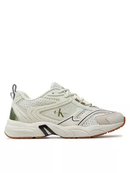 Кроссовки Calvin Klein Jeans Retro Tennis Low Mix Ml Met, экрю