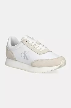 Кроссовки Calvin Klein Jeans RUNNER LACEUP LOW MG MIX, белый