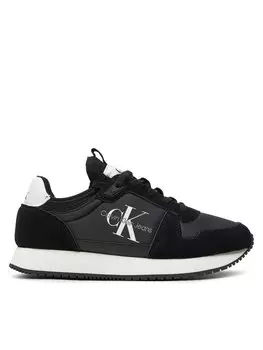Кроссовки Calvin Klein Jeans Runner Sock Laceup Ny-Lth W, черный