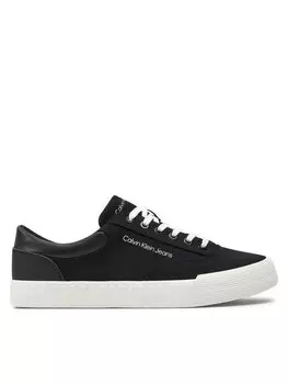 Кроссовки Calvin Klein Jeans Skater Vulc Low Laceup Mix In Dc, черный