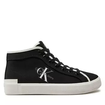 Кроссовки Calvin Klein Jeans Skater Vulcanized High Cs Ml Mr YW0YW01454 Black/Bright White 0GM, черный