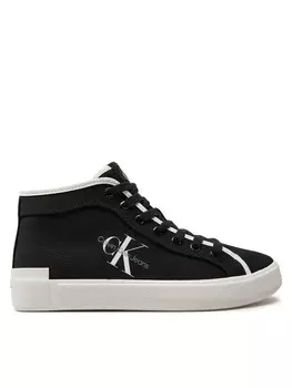Кроссовки Calvin Klein Jeans Skater Vulcanized High Cs Ml Mr YW0YW01454, черный
