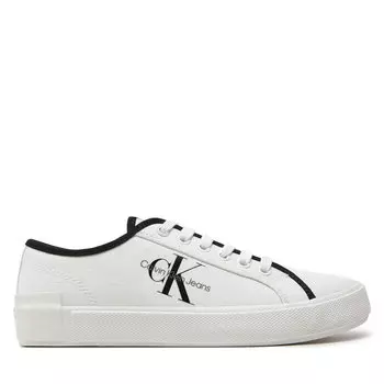 Кроссовки Calvin Klein Jeans Skater Vulcanized Low Cs Ml Mr YW0YW01453 Bright White/Black 01W, белый