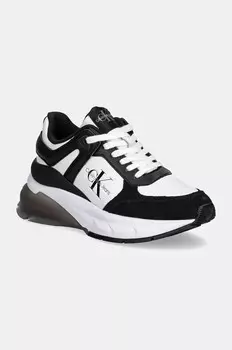 Кроссовки Calvin Klein Jeans WEDGE RUNNER LACE UP ML MIX, черный