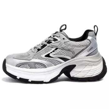 Кроссовки CAMEL Chunky Sneakers Women's Low-top Gray/Silver, серый