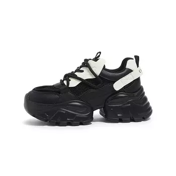 Кроссовки CAMEL Chunky Sneakers Women's Low-top, черный/бежевый