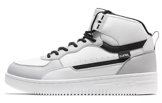 Кроссовки CAMEL Skateboarding Shoes Men High-top, светло-серый