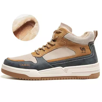 Кроссовки CAMEL Skateboarding Shoes Men High-top, коричневый