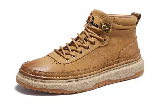 Кроссовки CAMEL Skateboarding Shoes Men High-top, хаки