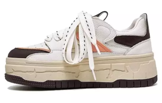 Кроссовки CAMEL Skateboarding Shoes Women's Low-top, бежевый/черный