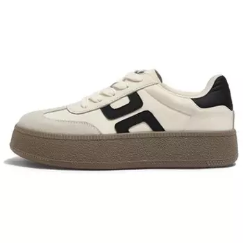 Кроссовки CAMEL Skateboarding Shoes Women's Low-top Beige/Black, бежевый/черный
