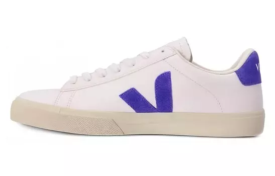 Кроссовки Campo Chromefree Leather White Cobalt Blue Veja