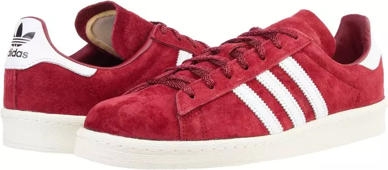 Кроссовки Campus 80s adidas, цвет Collegiate Burgundy/Footwear White/Off-White