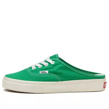 Кроссовки canvas authentic mule green Vans, зеленый