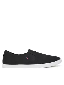 Кроссовки Canvas Slip-On Sneaker FW0FW08640 Tommy Hilfiger, черный