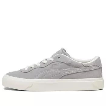 Кроссовки capri royale suede 'light grey white' Puma, серый