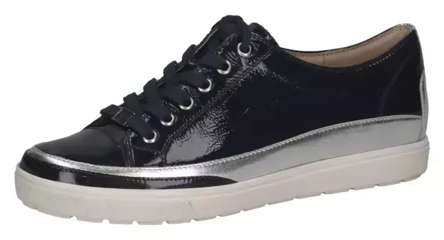 Кроссовки Caprice с блестящей контрастной отделкой, повседневная обувь, полуботинки, туфли на шнуровке, синий