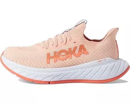 Кроссовки Carbon X 3 Hoka, персиковое парфе