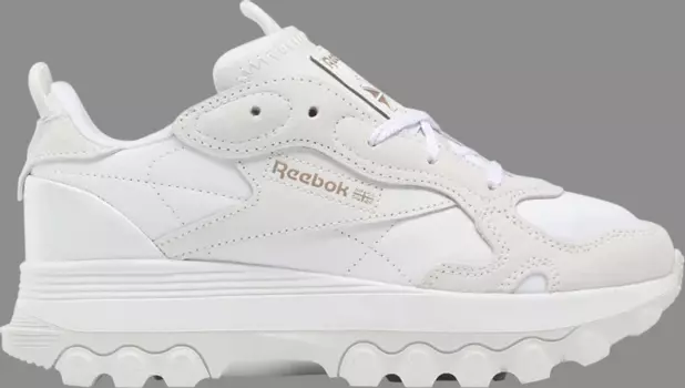 Кроссовки cardi b x classic leather big kid 'white' Reebok, белый