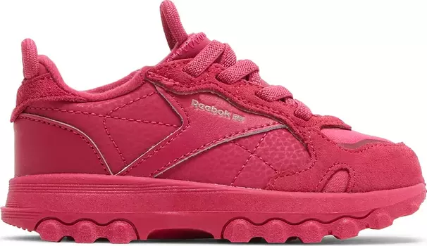 Кроссовки cardi b x classic leather toddler 'semi pursuit pink' Reebok, розовый