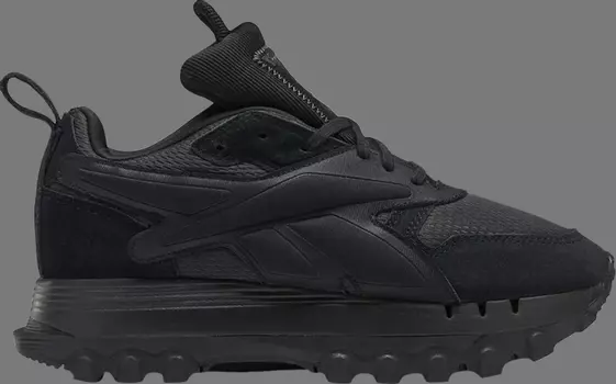 Кроссовки cardi b x classic leather v2 'triple black' Reebok, черный