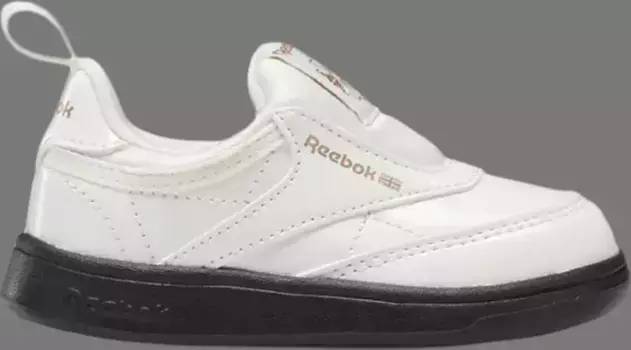 Кроссовки cardi b x club c slip-on 3 toddler 'chalk black' Reebok, белый