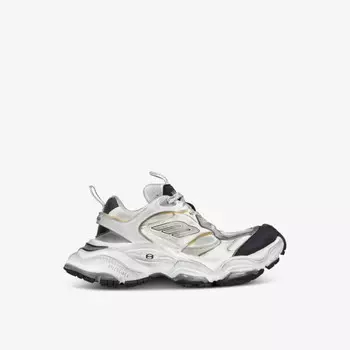 Кроссовки Cargo из замши и сетки с низким верхом Balenciaga, белый