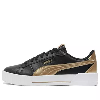 Кроссовки carina crew metallic 'black white gold' Puma, черный