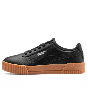Кроссовки carina leather 'black' Puma, черный