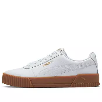 Кроссовки carina leather 'white gum' Puma, белый